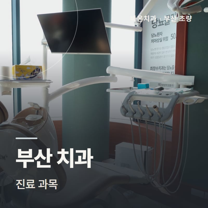 부산 치과 진료 과목